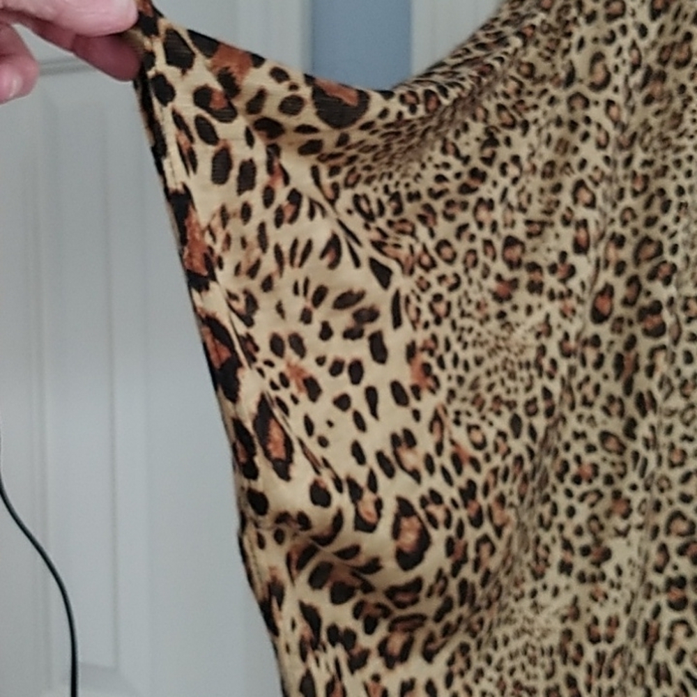 INC International Concept Animal Print Kaftan Beach Cover up OS - Picture 5 of 10